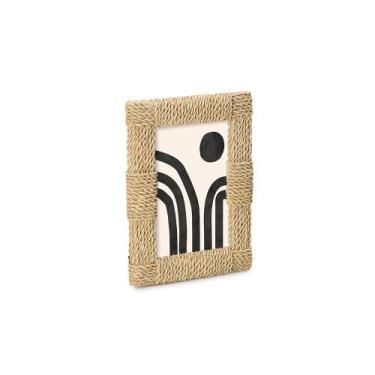 Imagem de PORTA-RETRATO EM POLIRESINA ESTILO FIBRA NATURAL 10X15cm - Mart