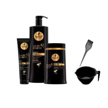 Imagem de Kit Haskell Cavalo Forte Shp 1L Máscara 900g Leave +Cumbuca