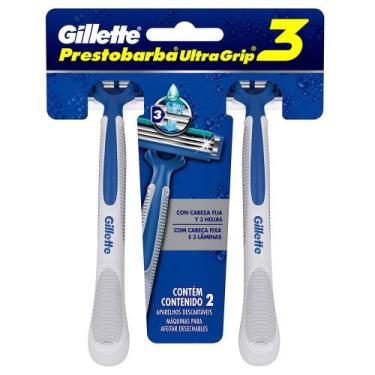 Imagem de Aparelho de Barbear Descartável Gillette Prestobarba UltraGrip 3 c/2 U