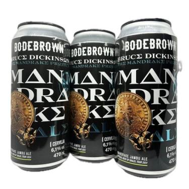 Imagem de 3 Cervejas Bruce Dickinson Mandrake Jambu Ale 6,1% Ipa 470ml - Bruce D