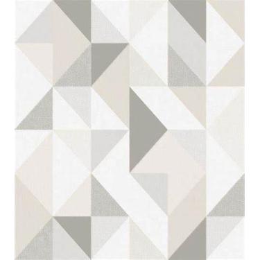 Imagem de Papel de Parede Vinílico Contemporâneo Geométrico Bege 4117 - Bobinex