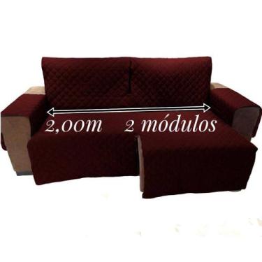 Imagem de Capa Protetor Para Sofa 2,00 2Mod Só De Assento Mas Braço(RETRATIL E R