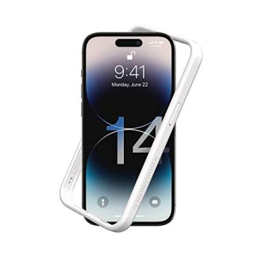 Imagem de RHINOSHIELD Capa bumper compatível com [iPhone 14 Pro] | CrashGuard NX - Capa protetora de design fino absorvente de choque 3,5 m / 3,4 m proteção contra quedas - branca