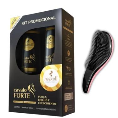 Imagem de Kit Promopack Cavalo Forte Shampoo e Condicionador 500ml + Escova