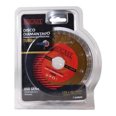 Imagem de Disco Diamantado Turbo 115 MM Para Esmerilhadeira Rocast