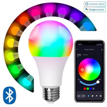 Imagem de Lampada Inteligente Iluminação Rgb Wifi Led Smart Google Alexa Colorid