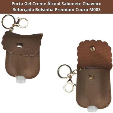 Imagem de Porta Gel Creme Álcool Sabonete Chaveiro Reforçado Bolsinha Premium Co