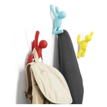 Imagem de Cabideiro de Parede Buddy Colorido (Vermelho, Azul e Amarelo) - Umbra 
