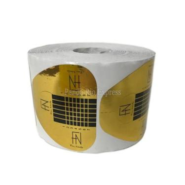 Imagem de 500 Moldes Adesivos De Papel Para Aplicação De Unhas Gel Fibra Decoraç