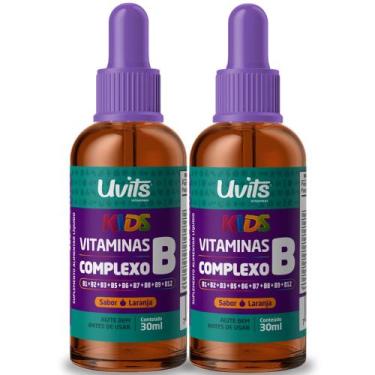 Imagem de 2 Vitaminas Do Complexo B Kids 30ml Gotas - Uvits