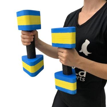 Imagem de Par Halteres Hidroginástica Natação Hidroterapia em EVA  2 A 3 Kg DF40