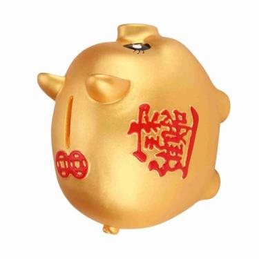 Imagem de Brinquedo Bonito da Caixa do Banco da Moeda do Porco Dourado para o Presente das Crianças