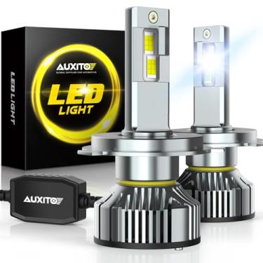 Imagem de AUXITO Lâmpadas H4 9003 Lâmpadas de neblina, 900% de brilho 6500K branco frio, chips CSP LED de substituição de faróis de neblina, Play and Plug, pacote com 2