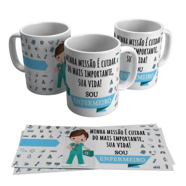 Imagem de Caneca Sou Enfermeiro Profissão Enfermagem Curso 325ml
