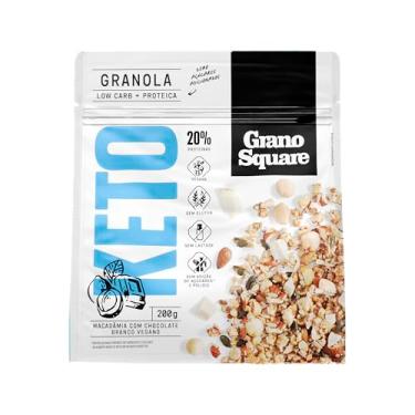 Imagem de Granola GranoSquare KETO Macadâmia com Chocolate Branco 200g