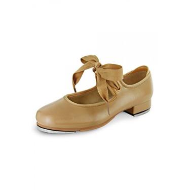 Imagem de Bloch Sapato de sapateado Annie Tyette Dance Girl, Marrom, bronze, 1 Narrow Little Kid