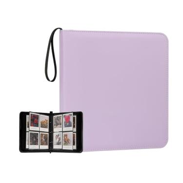 Imagem de Álbum de fotos Polaroid com 240 bolsos para fotos quadradas Polaroid 600 i-Type e fotos de filme Instax Wide 8,5 x 10,25 cm (roxo lilás)