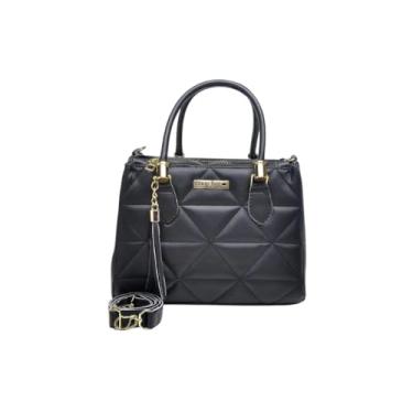 Imagem de Bolsa ShopBag Matelassê, Alça Transversal Removível, Couro Sintético, Preta