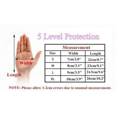 Imagem de Luva De Fios Aço G Açougueiro E Pescador  Anti Corte De Segurança Resi