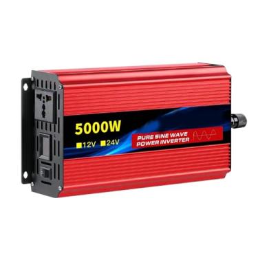 Imagem de 24V TO 110V,Inversor de onda senoidal pura de 5000 W, inversor solar off-grid, 12 V 24 V CC para 110 V 220 V CA para RV, micro-ondas, caminhão, geladeira