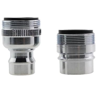 Imagem de MDXing 1 conjunto de 2 peças adaptador de torneira de máquina de lavar louça, portátil, adaptador de clipe de máquina de lavar louça, conexão para torneiras de cozinha e banheiro