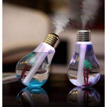 Imagem de Umidificador De Ar Ultrassônico Portátil Usb Led Luminária - Umeficado