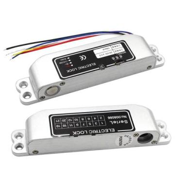 Imagem de Fechadura Elétrica De Liga De Alumínio À Prova De Falhas 12V Com Sinal