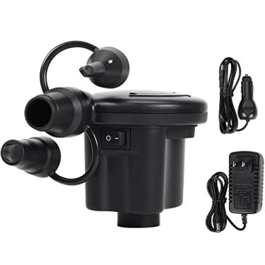Imagem de HEYTRIP Bomba De Ar Elétrica Para Colchão, Inflador/Desinflador Portátil Com 3 Bicos, 110 V Ca/12 Cc, Cama Inflável Universal Bidirecional, Barco, Piscina
