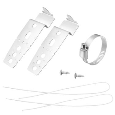 Imagem de Kit de suporte de montagem para lava-louças 5001DD4001A da Beaquicy – Substituição para lava-louças LG – Este kit inclui 2 suportes de montagem, 2 fios, 2 parafusos, uma braçadeira de mangueira e folha de instruções