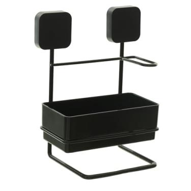 Imagem de METALTRU - Porta Detergente, Escova e Pano de Pia Pastilha com fita 3M, Cor Preto com Preto.