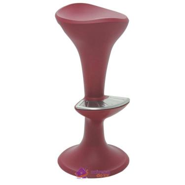 Imagem de Banco Tramontina Pepe Marsala em Polipropileno com Apoio para Pés em Aço Inox Tramontina