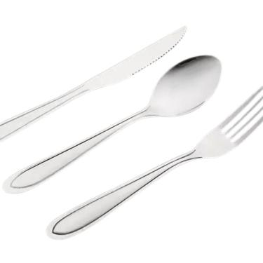 Imagem de Jogo Garfo Faca Colher Mesa Inox 36 Peças Buffet Restaurante