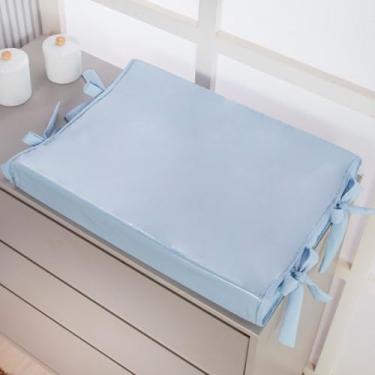 Imagem de Trocador Americano 40cm Anatomico De Comoda Para Bebe Plastificado (Azul)