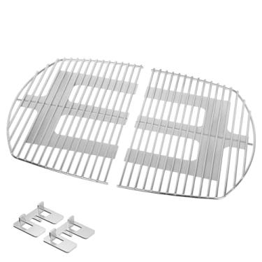 Imagem de Stanbroil Grelhas de aço inoxidável de haste sólida para churrasqueira a gás Weber Q300, Q320, Q3000, Q3100, Q3200, Q3200, peças de reposição para Weber 7646