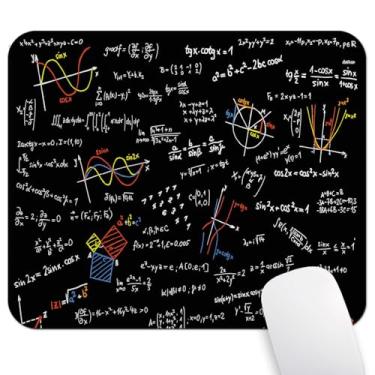 Imagem de Mouse pad para computador Wknoon personalizado divertido bar Cheers espaço para beber gato em salto alto, Math, 240mm x 200mm x 3mm