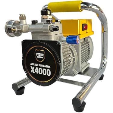 Imagem de Máquina de Pintura Airless Elétrica STONE HAMMER X4000 220V – 3300Psi, 4L/min, Motor Brushless, Sistema Diafragma, Pistola, Mangueira 15m – Uso Profissional