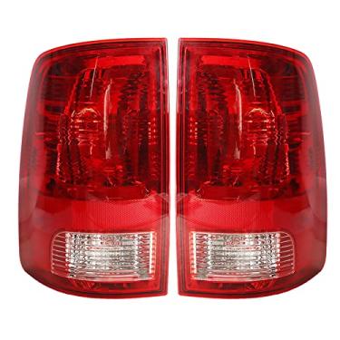Imagem de WFLNHB 1 par de luz traseira de substituição para Dodge Ram 1500 2500 3500 Conjunto de lâmpada traseira de luz de ruptura traseira da lâmpada traseira 55277415AF 55277414AF lado do passageiro e do motorista