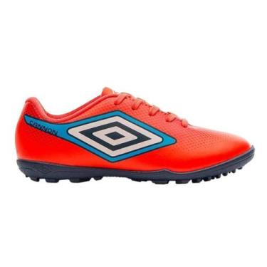 Imagem de Chuteira Society Umbro Cannon Infantil, Laranja, 35