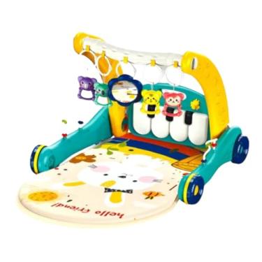 Imagem de Tapete de Atividades Infantil Musical com Piano e Andador 3 em 1 - Centro Educativo e Interativo para Bebê com Luzes e Sons Divertidos, 5 Mobilis