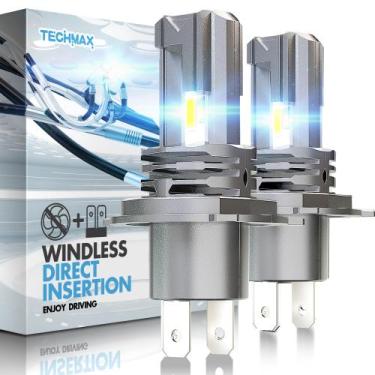 Imagem de Lâmpada de neblina TECHMAX H4 9003 HB2 6500K 400% mais brilhante, paco