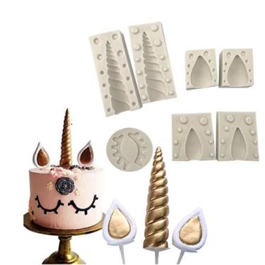 Imagem de Molde Unicórnio 3D Completo Pasta Artesanato -  Prime Chef