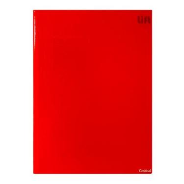Imagem de Caderno brochura 48 fls liso Credeal, Vermelho