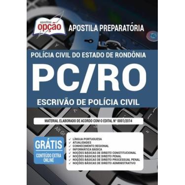 Imagem de Apostila Concurso Pc Ro - Escrivão De Polícia - Apostilas Opção