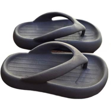 Imagem de Chinelo Feminino Cloud Nuvem Flip Flop Sandalia Tamanco Confortável (Preto,37)