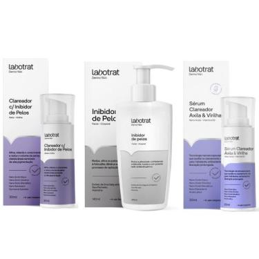 Imagem de Kit Inibidores de Pelos Anti Foliculite e Serum Clareador Facial e Cor