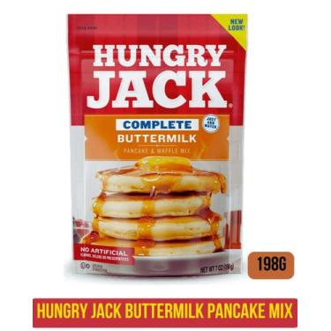 Imagem de Mix de massa de panqueca hungry jack 198g sabores