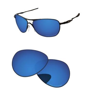 Imagem de PapaViva Lentes de reposição para óculos de sol Oakley Crosshair New 2012 OO4060 61 mm com lentes polarizadas em águas profundas