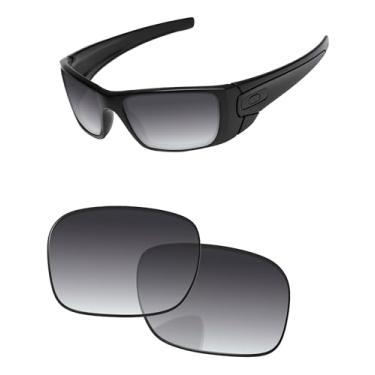 Imagem de PapaViva Lentes de substituição para óculos de sol Oakley Fuel Cell OO9096 60 mm, Gradiente cinza, Fuel Cell