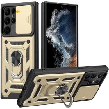 Imagem de Capa de lente de câmera deslizante para Samsung Galaxy S21 Ultra S22 Plus Note 20 Ultra S20 FE A53 A73 A71 Capa de armadura de pára-choques de nível militar, T3, para A13 4G Lite