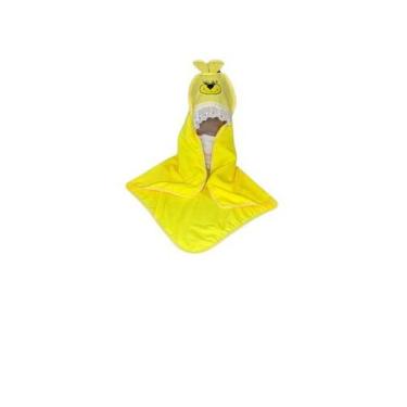 Imagem de Toalha Capuz Para Bebê Felpuda Com Bordado de Microfibra Extra Macio. 